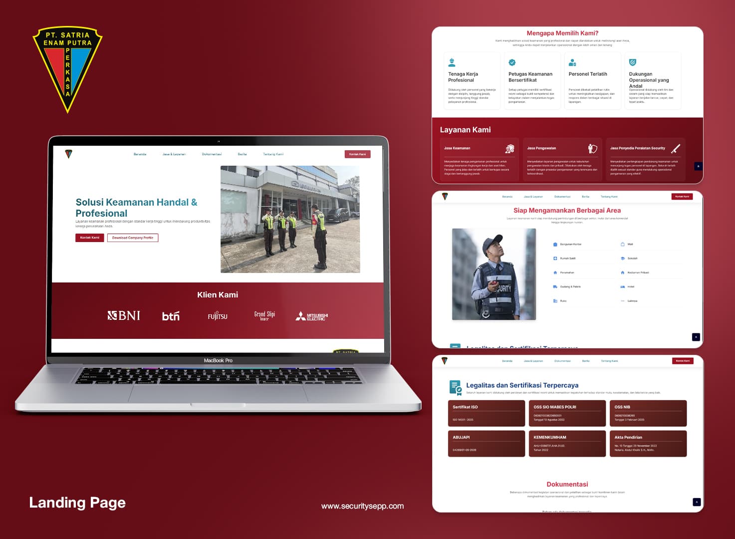 Website Satria Enam Putra Perkasa