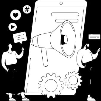 Ilustrasi layanan digital agency Satu Digital Creative